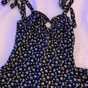 forever 21 size XS black floral dress